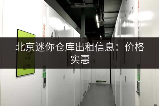 北京迷你仓库出租信息：价格实惠，安全可靠，方便存取