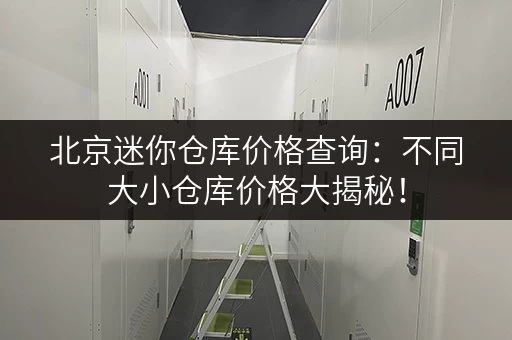 北京迷你仓库价格查询：不同大小仓库价格大揭秘！