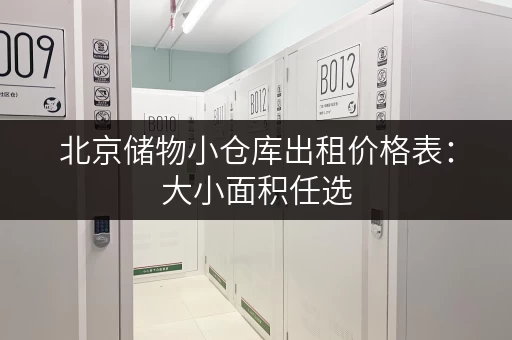 北京储物小仓库出租价格表：大小面积任选，价格灵活！