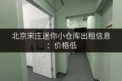 北京宋庄迷你小仓库出租信息：价格低，位置好，随时入住