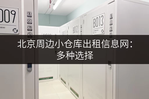 北京周边小仓库出租信息网：多种选择，满足您的需求