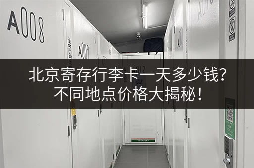 北京寄存行李卡一天多少钱？不同地点价格大揭秘！