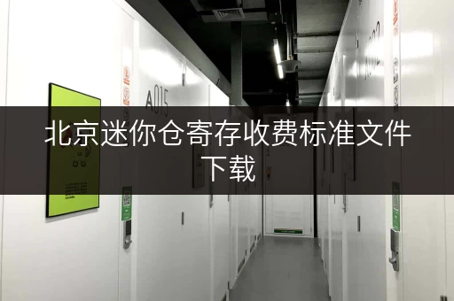 北京迷你仓寄存收费标准文件下载，省钱攻略！