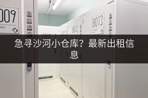 急寻沙河小仓库？最新出租信息，多种面积可选！