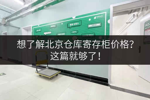 想了解北京仓库寄存柜价格？这篇就够了！