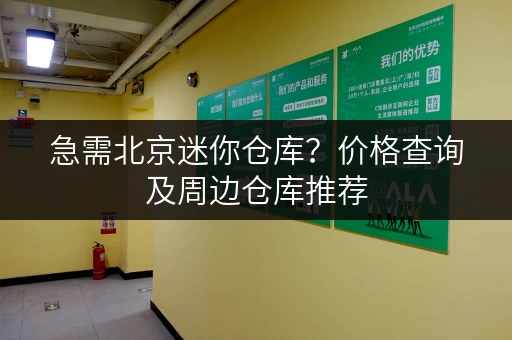 急需北京迷你仓库？价格查询及周边仓库推荐