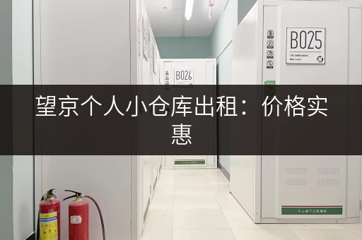 望京个人小仓库出租：价格实惠，位置优越