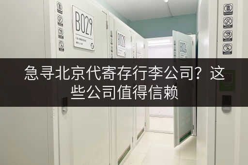 急寻北京代寄存行李公司？这些公司值得信赖