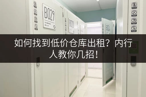 如何找到低价仓库出租？内行人教你几招！