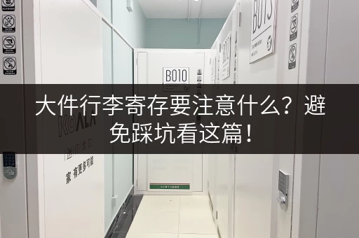 大件行李寄存要注意什么？避免踩坑看这篇！