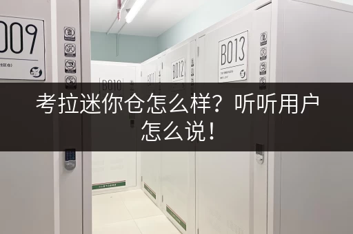 考拉迷你仓怎么样？听听用户怎么说！