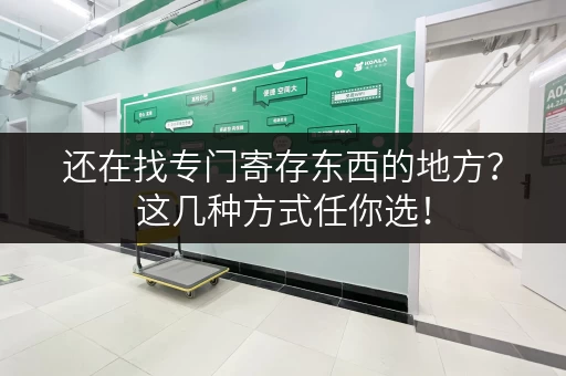 还在找专门寄存东西的地方？这几种方式任你选！
