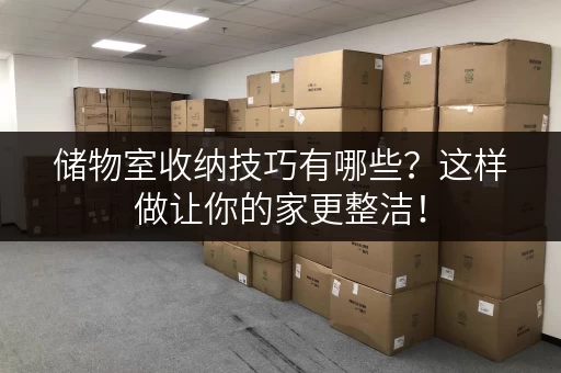 储物室收纳技巧有哪些？这样做让你的家更整洁！