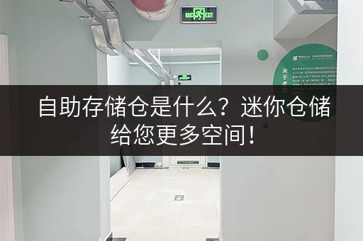 自助存储仓是什么？迷你仓储给您更多空间！