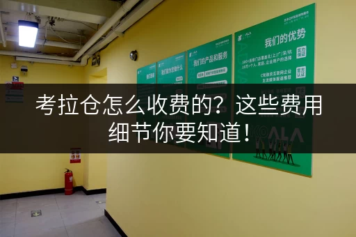 考拉仓怎么收费的？这些费用细节你要知道！