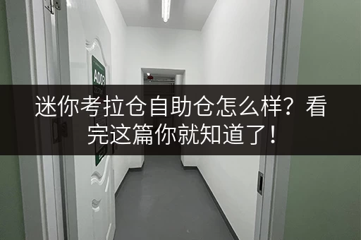迷你考拉仓自助仓怎么样？看完这篇你就知道了！