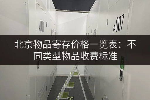 北京物品寄存价格一览表：不同类型物品收费标准