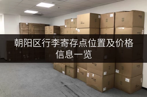 朝阳区行李寄存点位置及价格信息一览