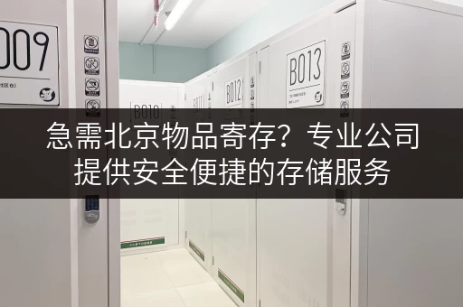 急需北京物品寄存？专业公司提供安全便捷的存储服务