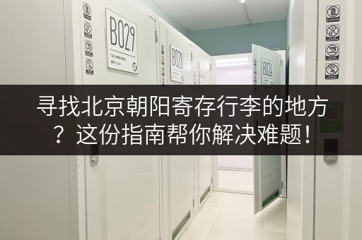 寻找北京朝阳寄存行李的地方？这份指南帮你解决难题！