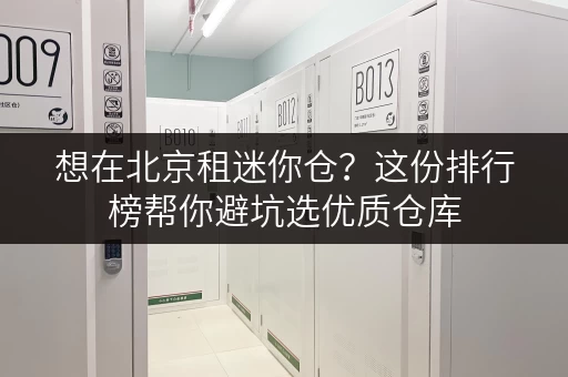 想在北京租迷你仓？这份排行榜帮你避坑选优质仓库