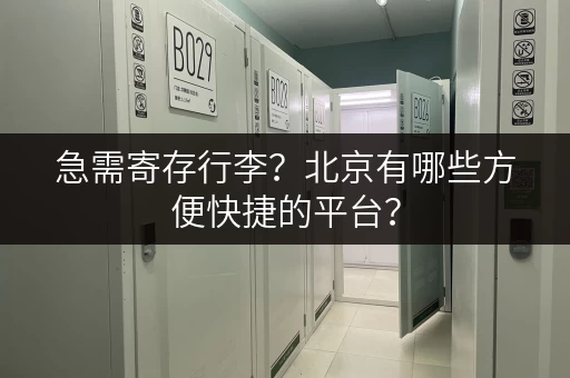 急需寄存行李？北京有哪些方便快捷的平台？