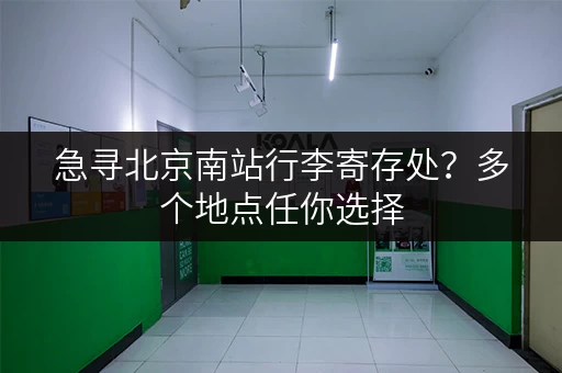 急寻北京南站行李寄存处？多个地点任你选择