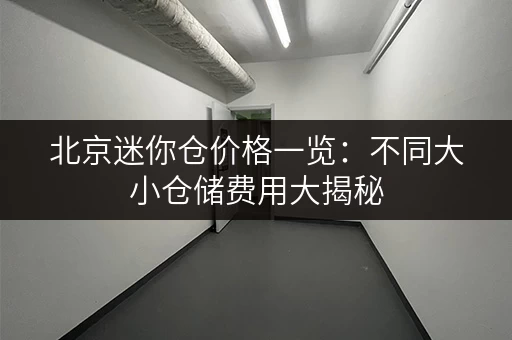 北京迷你仓价格一览：不同大小仓储费用大揭秘