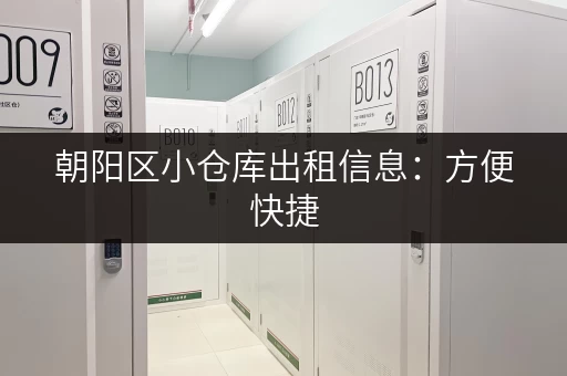 朝阳区小仓库出租信息：方便快捷，随时看房入住
