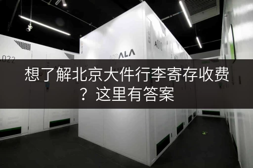 想了解北京大件行李寄存收费？这里有答案