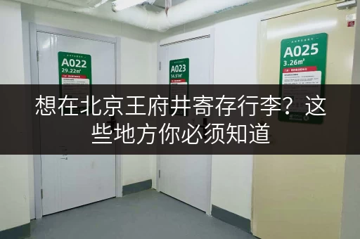 想在北京王府井寄存行李？这些地方你必须知道