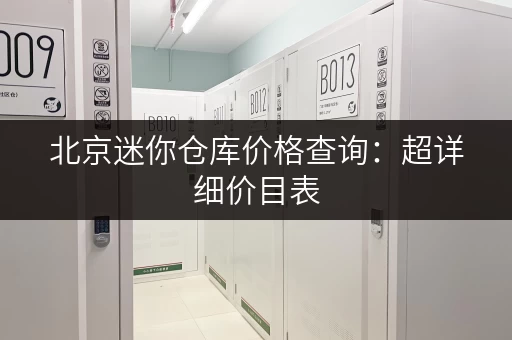 北京迷你仓库价格查询：超详细价目表，帮你找到最划算的存储空间