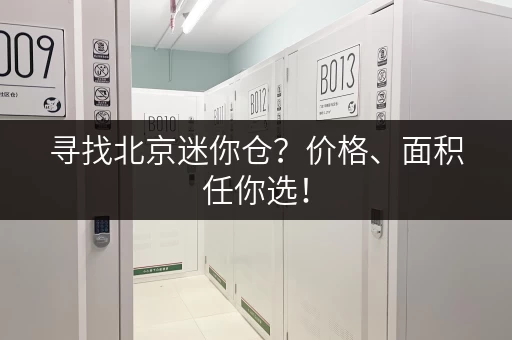 寻找北京迷你仓？价格、面积任你选！