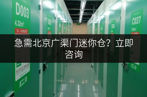 急需北京广渠门迷你仓？立即咨询，快速解决存储难题！