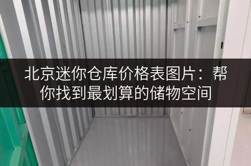 北京迷你仓库价格表图片：帮你找到最划算的储物空间