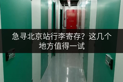 急寻北京站行李寄存？这几个地方值得一试