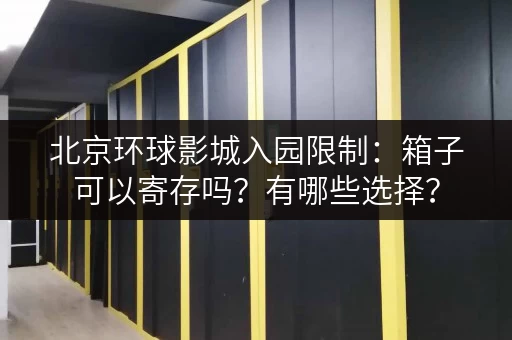 北京环球影城入园限制：箱子可以寄存吗？有哪些选择？