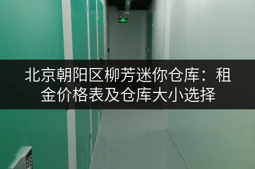 北京朝阳区柳芳迷你仓库：租金价格表及仓库大小选择