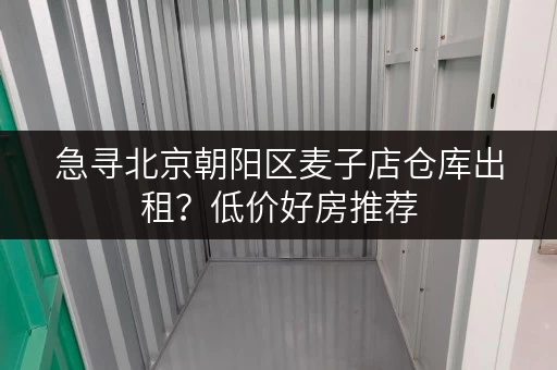 急寻北京朝阳区麦子店仓库出租？低价好房推荐