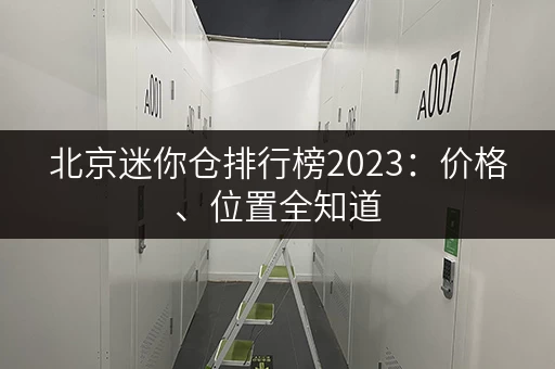 北京迷你仓排行榜2023：价格、位置全知道
