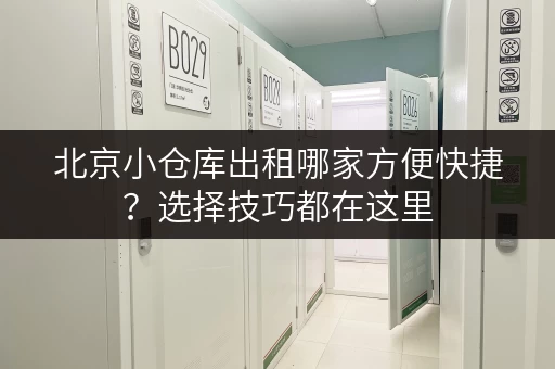 北京小仓库出租哪家方便快捷？选择技巧都在这里