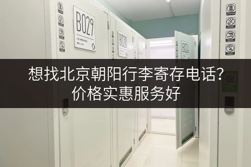 想找北京朝阳行李寄存电话？价格实惠服务好