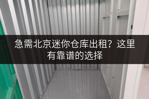 急需北京迷你仓库出租？这里有靠谱的选择