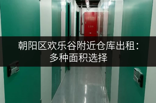 朝阳区欢乐谷附近仓库出租：多种面积选择，交通便利！