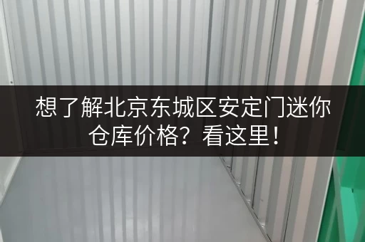 想了解北京东城区安定门迷你仓库价格？看这里！