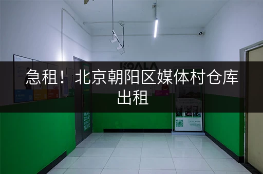 急租！北京朝阳区媒体村仓库出租，多种面积可选