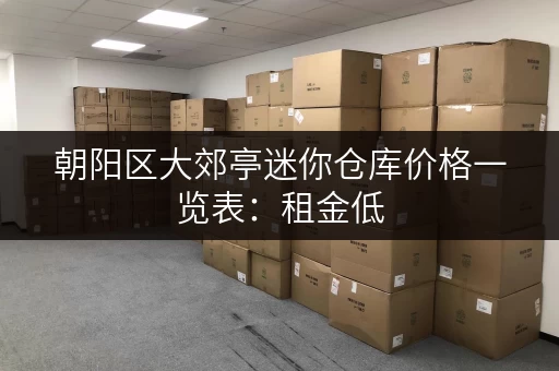 朝阳区大郊亭迷你仓库价格一览表：租金低，位置优越，安全可靠！