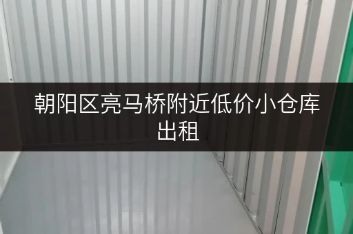 朝阳区亮马桥附近低价小仓库出租，适合电商，物流，个人存储！