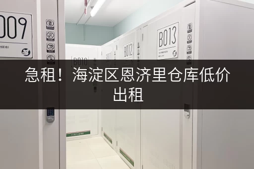 急租！海淀区恩济里仓库低价出租，面积灵活，随时可看