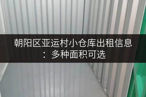 朝阳区亚运村小仓库出租信息：多种面积可选，拎包入住